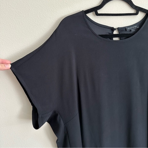 UNIVERSAL STANDARD Isabelle Luxe Sheath Dress Black Large - Picture 9 of 13